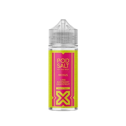 Pod Salt Nexus Lime Raspberry Grapefruit 100ml Shortfill E-Liquid - Ecigdepot