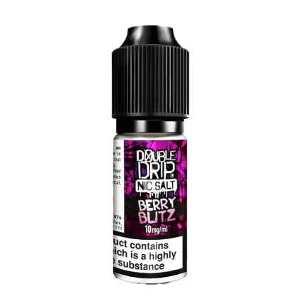 Double Drip Berry Blitz Nic Salt Vape Juice - 10 Pack - Strength