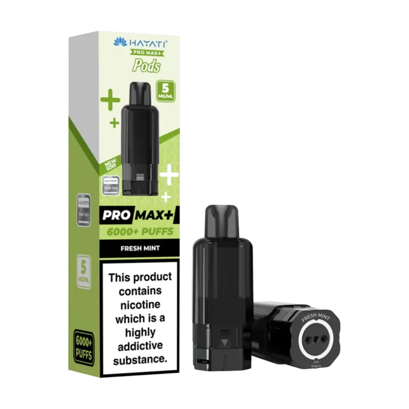 Fresh Mint Hayati Pro Max+ Refill Pack - 10mg - Vape Product (B1C41F) - Image 3