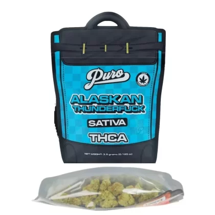 Puro Alaskan Thunder F*** Gold Line THC-A Flower - Quantity#3.5g>7g>14g>28g
