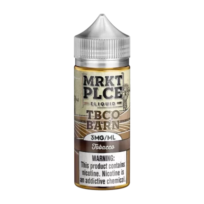 MRKTPLCE - “TBCO BARN” Tobacco - 100ML E-Liquid - 0MG