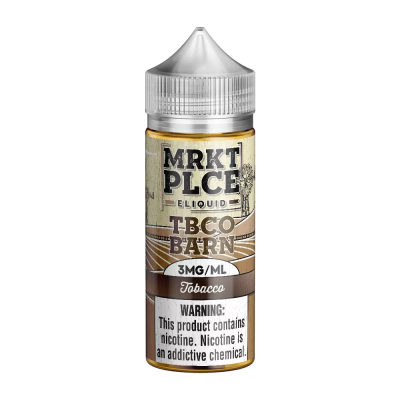 MRKTPLCE - “TBCO BARN” Tobacco - 100ML E-Liquid - 0MG