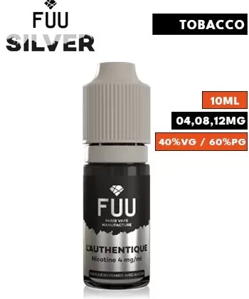 L'Authentique eLiquid by FUU Silver - 08mg / 10ml