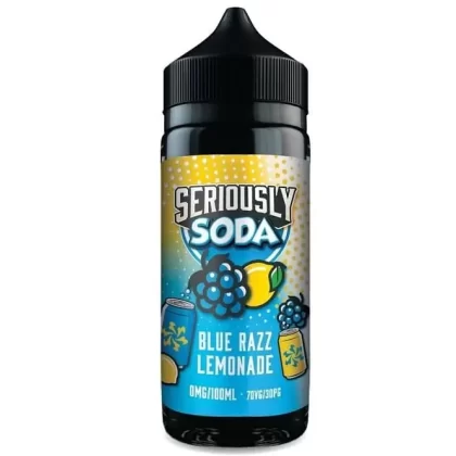 Blue Razz Lemonade Shortfill E-Liquid Seriously Soda Series by Doozy Vape Co (100ml) - 0mg