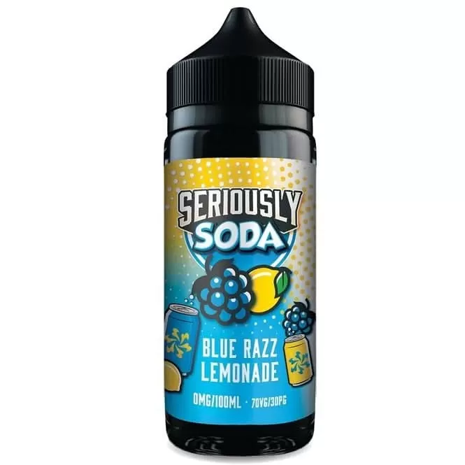 Blue Razz Lemonade Shortfill E-Liquid Seriously Soda Series by Doozy Vape Co (100ml) - 0mg