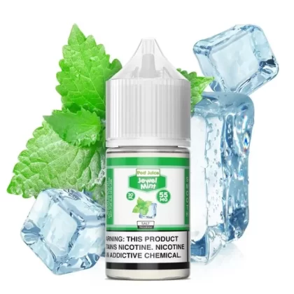 Pod Juice Salts Jewel Mint E-juice 30ml - Nicotine Avail#35mg (C3CA49)