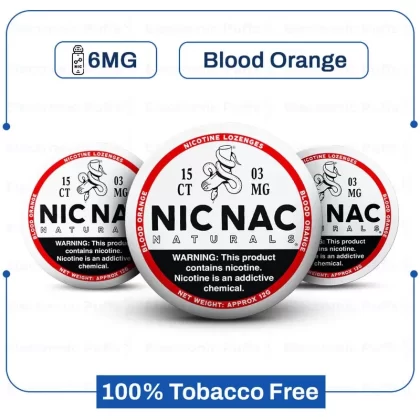 Buy Nic Nac Blood Orange 6MG Nicotine Pouch Online - Ejuicewarehouse