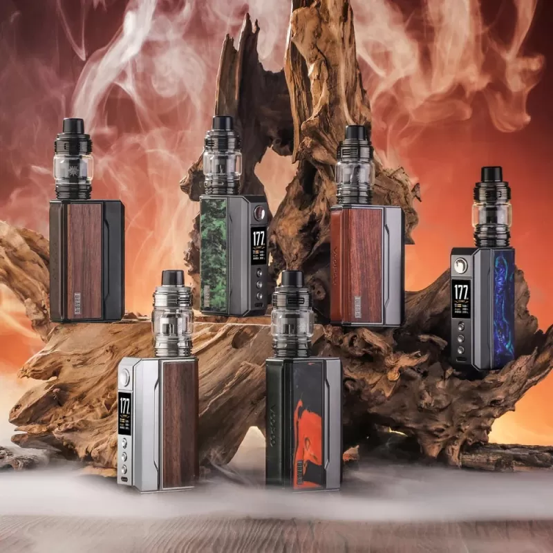 VOOPOO DRAG 4 Pod Kit 177W - Gunmetal & Ocean Blue - Image 2