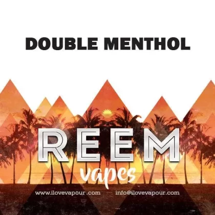 Double Menthol Premium E juice By Reem Vapes - 3mg