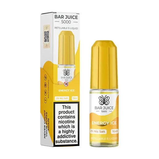 Energy Ice Nic Salt E-Liquid by Bar Juice 5000 - Nicotine Strength#10mg>20MG