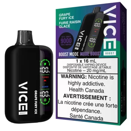 Vice Boost Disposable Vape – Grape Fury Ice