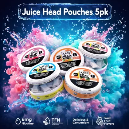 Juice Head Pouches 5pk - Mango Strawberry Mint / 12mg - Vapeciga
