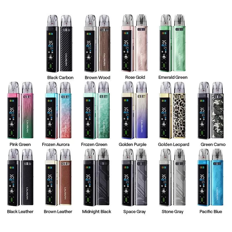 Uwell Caliburn G3 Pro 35W Pod System Kit - Black Carbon, Black Leather (265AA6) - Image 2