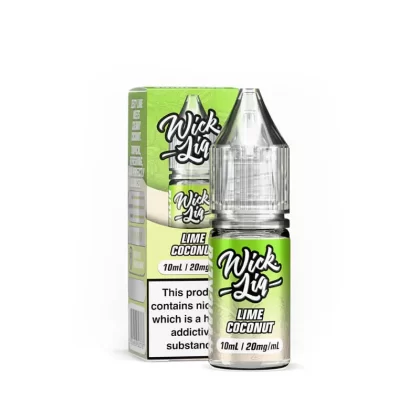 Wick Liq Bar Juice Lime Coconut 10ml Nic Salts E-Liquid - 10mg