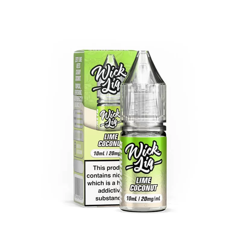 Wick Liq Bar Juice Lime Coconut 10ml Nic Salts E-Liquid - 10mg