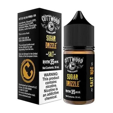Sugar Drizzle By Cuttwood E-Liquid 30mL (Salt Nic)