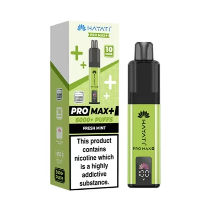 Hayati Pro Max Plus 6000 Puffs 10mg Fresh Mint - 10mg