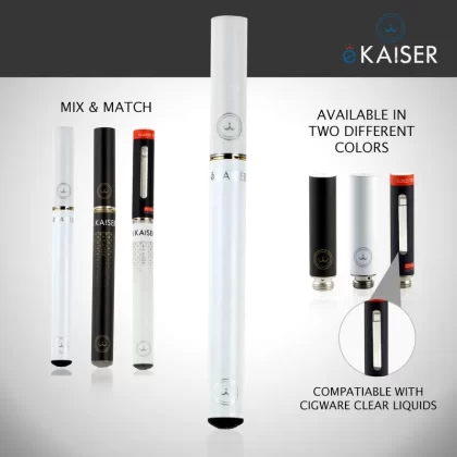 E Shisha Pen Starter Kit eKaiser Rechargeable White Battery E Liquid Eshisha
