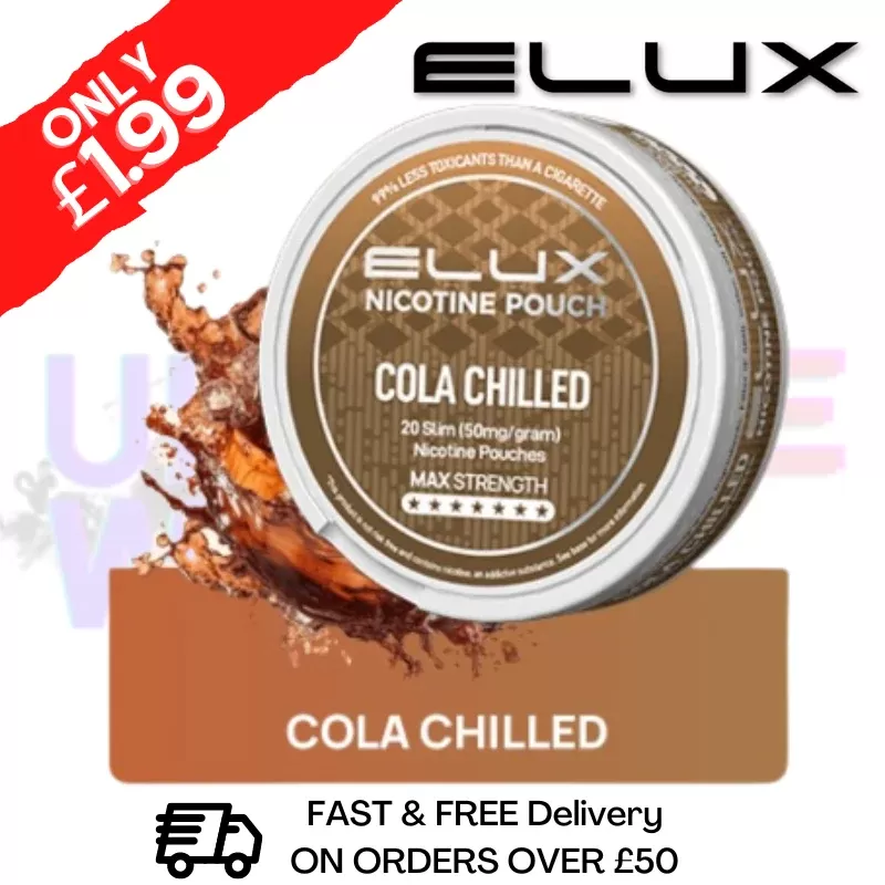Cola Chilled Elux Legend Nicotine Pouches – ONLY £3.99