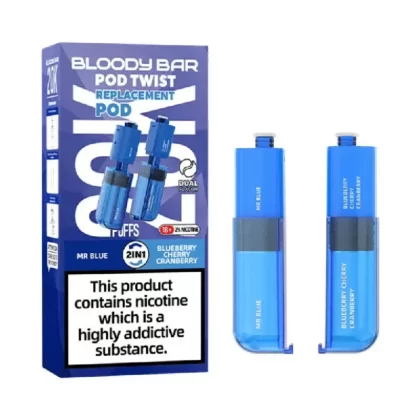 Bloody Bar Pod Twist 20K Prefilled Pod Mr Blue / Blueberry Cherry Cranberry - Nicotine Strength#20mg