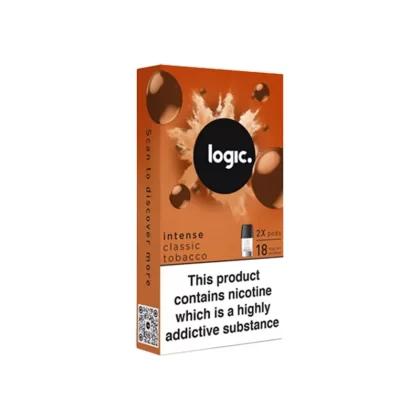 Logic Classic Tobacco Vape Pods (2 Pack) - Nicotine Strength#Intense 18mg>12mg>6mg
