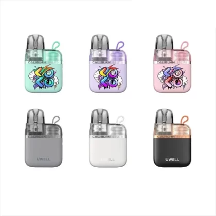 Uwell Caliburn G3 Lite KOKO Pod System Kit 1200mAh 25W - Color#Basalt Gray>Graffiti Pink>Graffiti Purple>Graffiti Cyan>Space Black>Pearl White