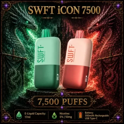 SWFT iCON 7500 - Sweet Grape Ice - Vapeciga