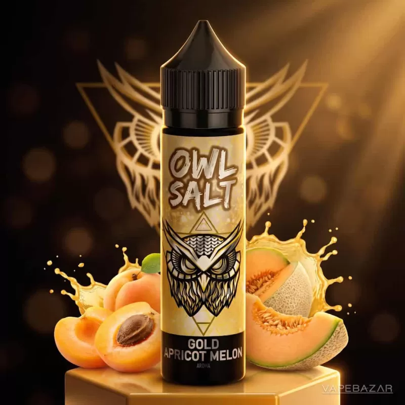 OWL Salt Longfill Gold Apricot Melon Aroma 10ml in 60ml - 0 mg/ml / 10 ml / 60 ml