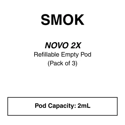 SMOK Novo 2X Replacement Pods - 0.8 ohms Meshed MTL, 0.9 meshed