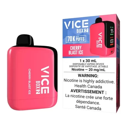 Vice Box 2 Disposable Vape Device – Cherry Blast Ice - Nicotine Strength#20mg/ml