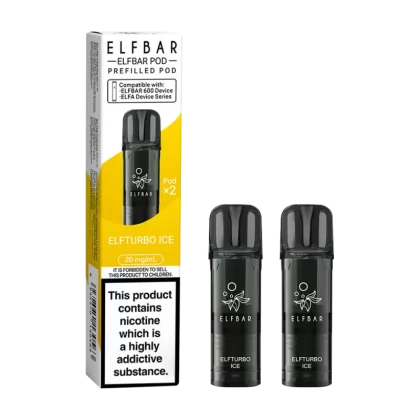 Elfturbo Ice Elfbar 600 Pods - Vapeshop Co