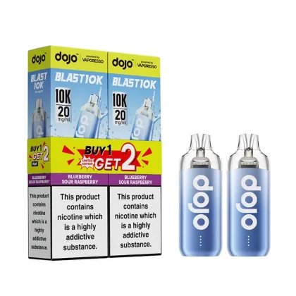 Vaporesso DOJO Blast 10K Prefilled Pod Vape Kit 2pk - Straw-Raspberry Cherry Ice