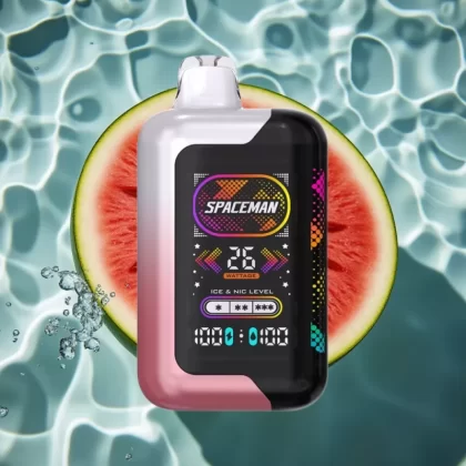 SMOK SPACEMAN SP40000 Zero Nicotine Disposable Vape 20ml 40000 Puffs Watermelon Ice 1000mAh Rechargeable LED Screen Dual Coil Type-C - Bangvapeaustralia