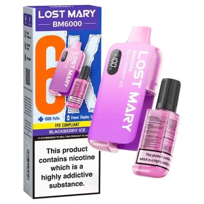 Blackberry Ice Lost Mary BM6000 Big Puff – 6000 Puffs (5 or 10 Packs)