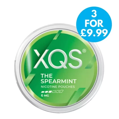 XQS Snus 6mg Nicotine Pouches The Spearmint - XQS / 6mg / Low