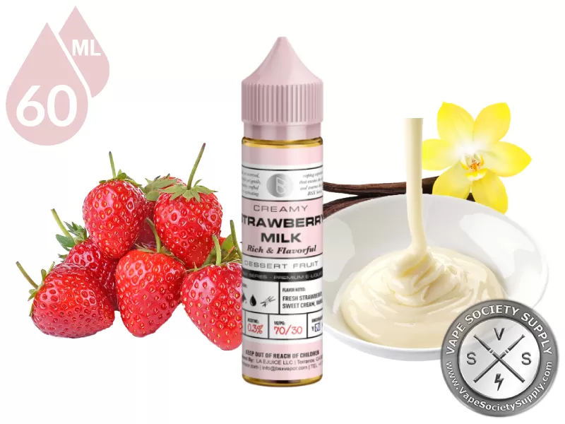Strawberry Milk GLAS BSX VAPOR SERIES 60ml