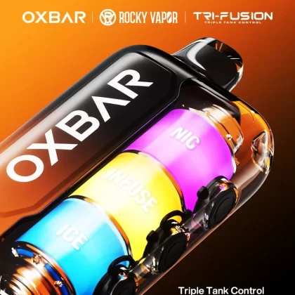 Rocky Vapor Oxbar Tri Fusion Disposable 30Ml - FLAVOR#BLUEBERRY RASPBERRY>DOUBLE MINT>GRAPE RASPBERRY>ORANGE ICE>PEACH BERRY>PEACH BLUEBERRY RASPBERRY>PEACH ICE>STRAWBERRY H (380BCB)