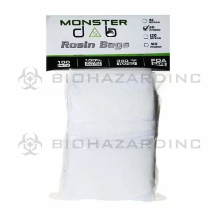 Monster Dab | Rosin Bags | 90μ – 2″ x 4″ – 100 Count - Vape Store