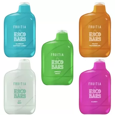 Esco Bars Fruitia 6000 Puff Disposable Vape 50mg 15mL
