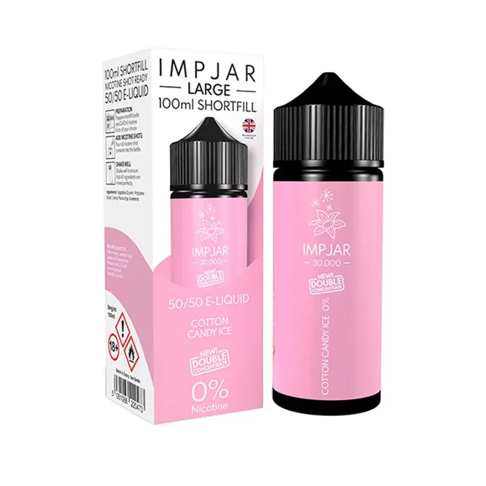 Cotton Candy Ice 100ml Shortfill by Imp Jar Large
