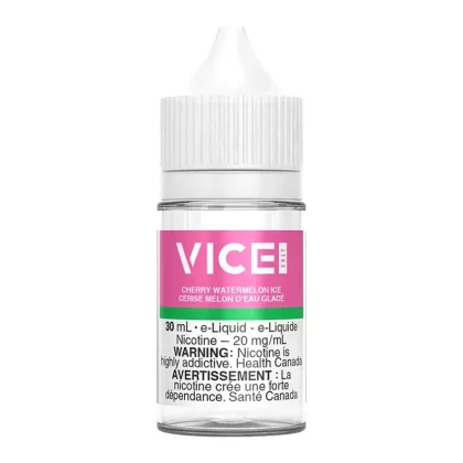 Vice Salt Nic E-Liquid – Cherry Watermelon Ice 30ml - 12mg/ml, 20mg/mL