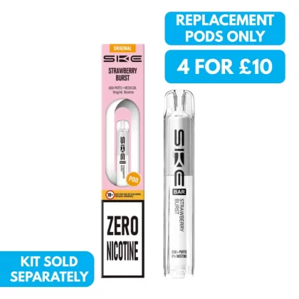 SKE Crystal Bar 600 0mg (0%) Prefilled Pods – Nicotine Free - Vape Co