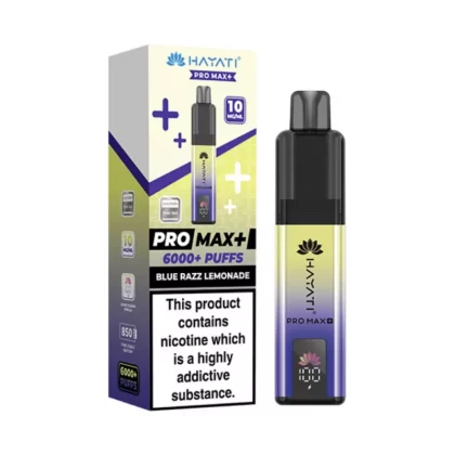 Hayati Pro Max Plus 6000 Puffs 10mg Blue Razz Lemonade - 10mg