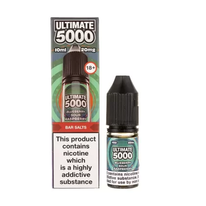 Blueberry Sour Raspberry Nic Salt E-Liquid by Ultimate 5000 Bar Salt - 20mg