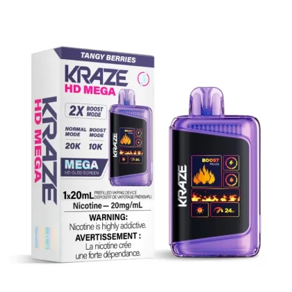 Kraze HD Mega Tangy Berries (20K Puffs) Disposable Vape