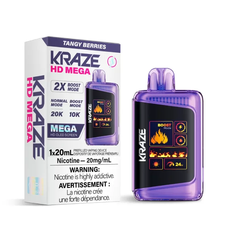 Kraze HD Mega Tangy Berries (20K Puffs) Disposable Vape