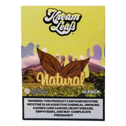 Kream Leafs Wraps Natural - Product#Natural~Packaging#10 Packs of 5>Single Pack of 5