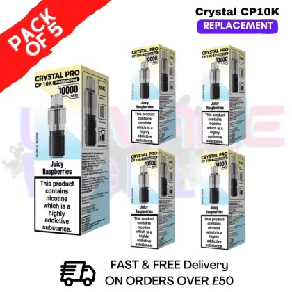 Juicy Raspberries CP Pro 10K Replacement Pods Box Of 5
