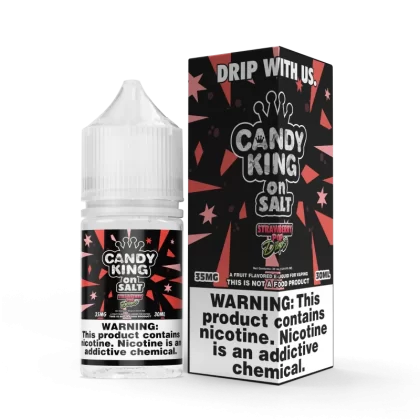 CANDY KING on SALT - Strawberry Pop Drops - 30ML E-Liquid - 35MG