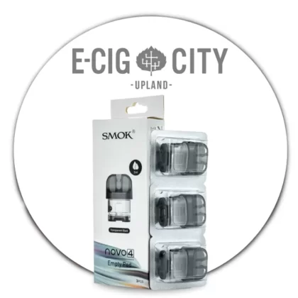 SMOK NOVO 4 Replacement Pod - Black 3 Pack, Clear 3 Pack